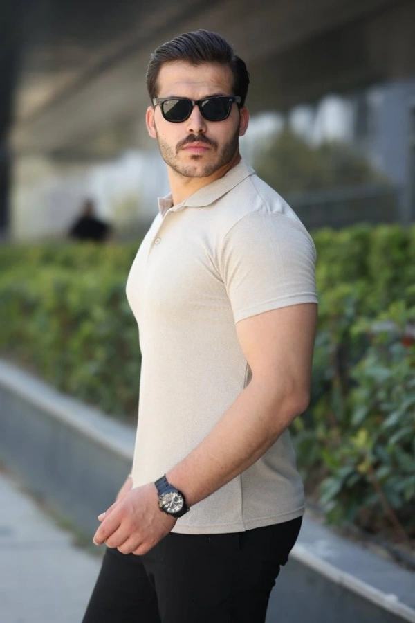 Bidebuvar Erkek Kısa Kollu Yakalı Tişört