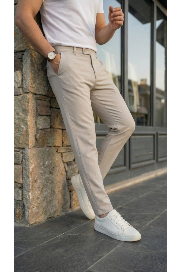 Bidebuvar Erkek Slim Fit Dilli Kumaş Pantolon