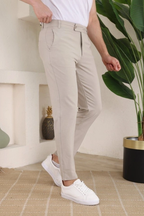 Bidebuvar Erkek Slim Fit Dilli Kumaş Pantolon