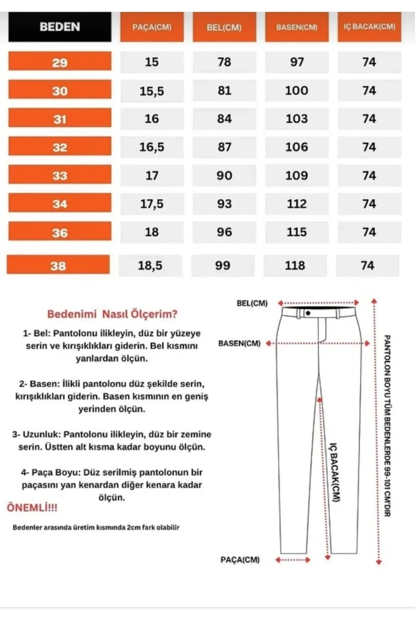 Bidebuvar Erkek Slim Fit Dilli Kumaş Pantolon