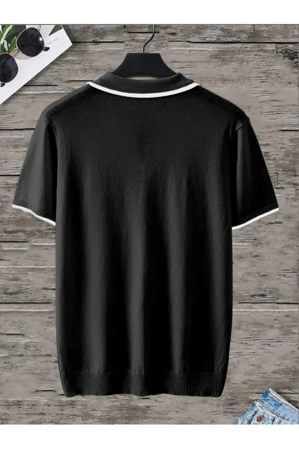 Bidebuvar Erkek Uzun Kollu Yakalı Triko Bluz