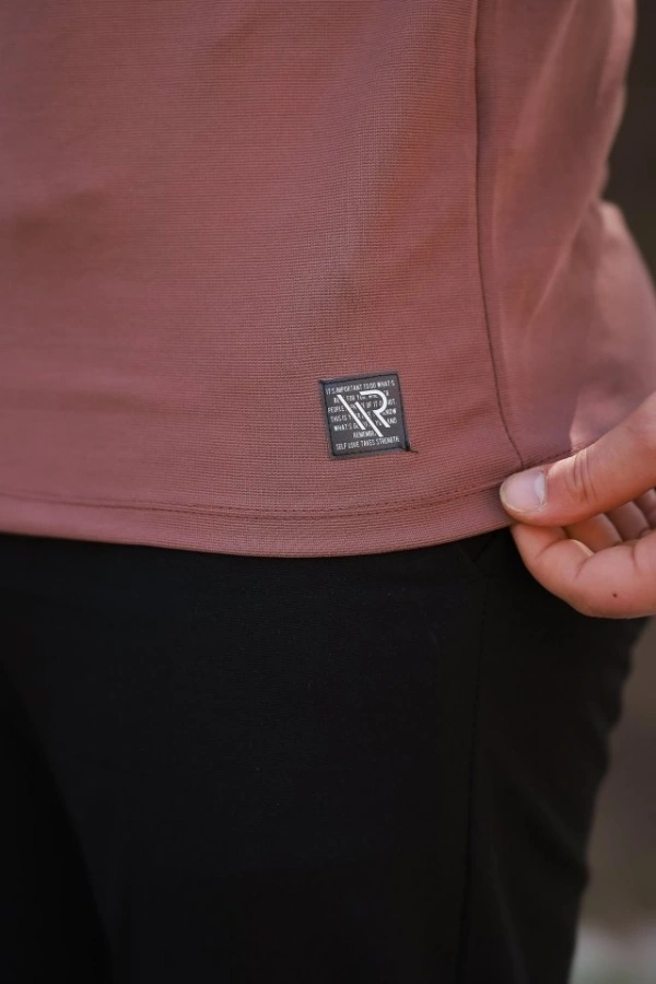 Bidebuvar Erkek Yarım Balıkçı Yaka Kısa Kollu T-shirt