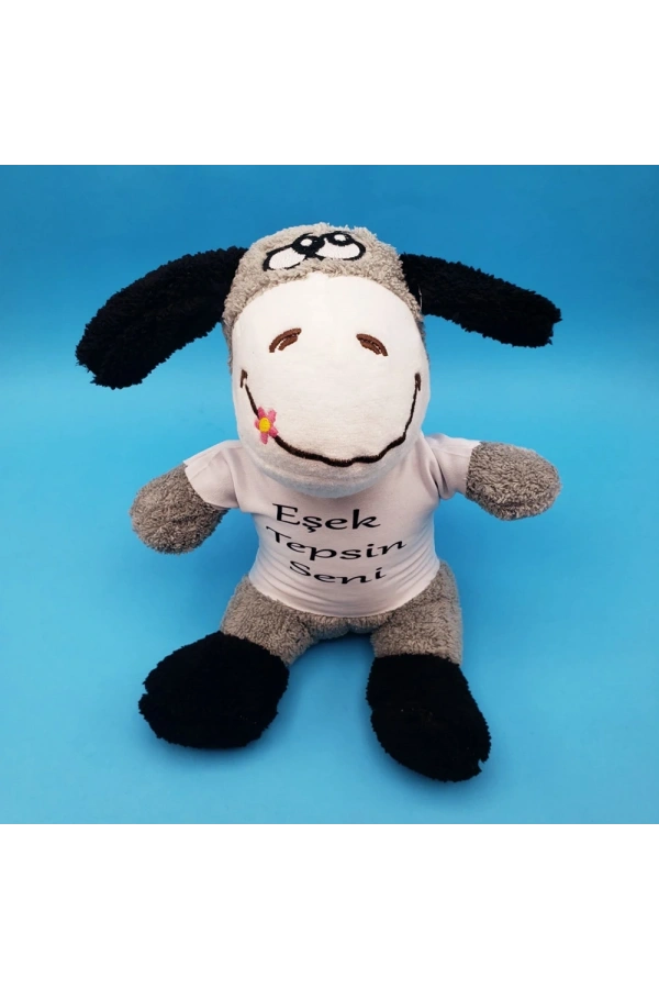 Bidebuvar Eşek Tepsin Seni Tişörtlü Oyuncak Eşek