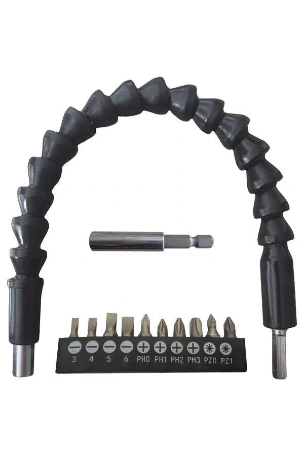 Bidebuvar Esnek Şaftlı Tornavida Ucu Seti