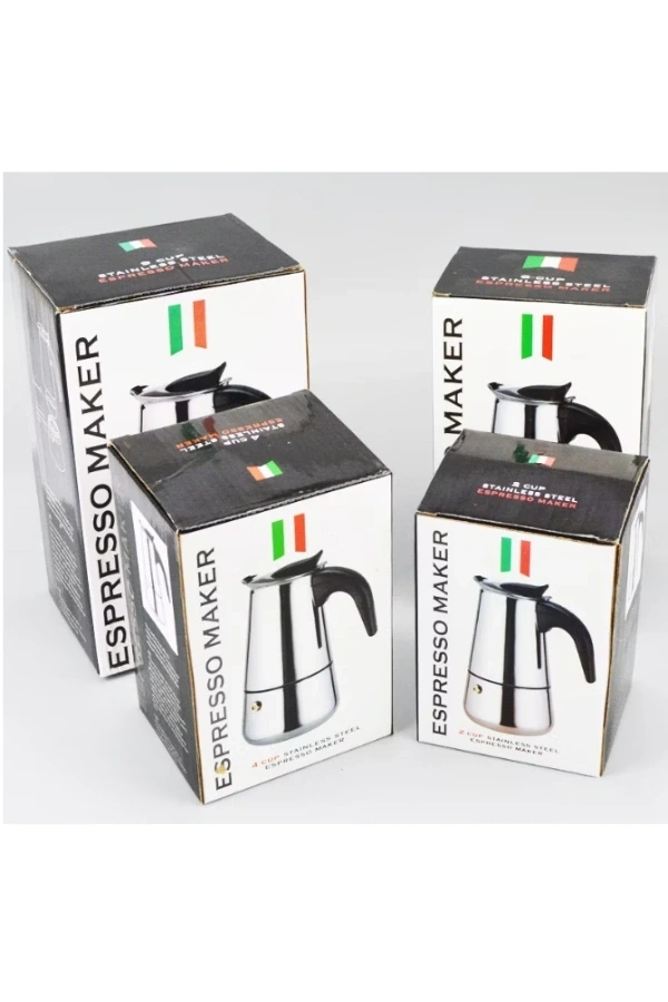 Bidebuvar Espresso Maker (Moka Pot) 4 Fincan