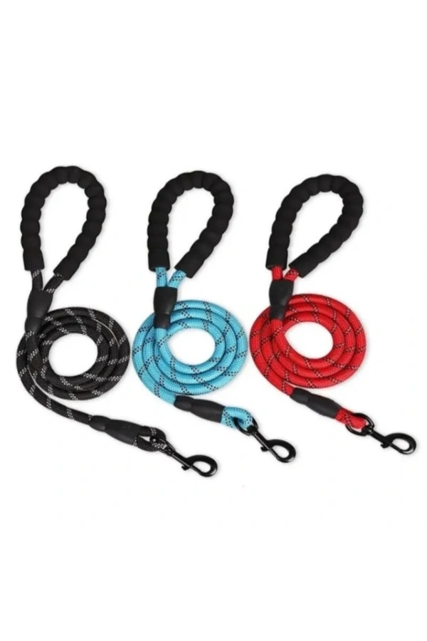 Bidebuvar Evcil Hayvan Reflektörlü Fitil Gezdirme Tasması 8 mm x 120 cm