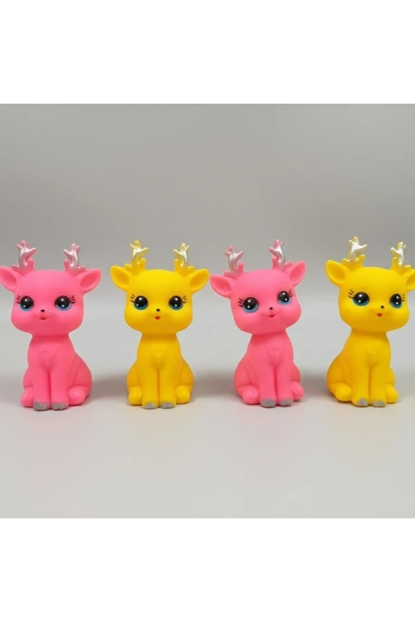 Bidebuvar Evcil Hayvan Sesli Geyik Şeklinde Plastik Oyuncak