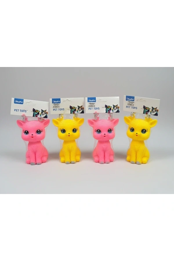 Bidebuvar Evcil Hayvan Sesli Geyik Şeklinde Plastik Oyuncak