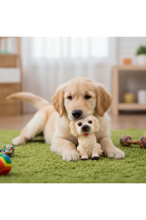 Bidebuvar Evcil Hayvan Sesli Köpek Şeklinde Plastik Oyuncak