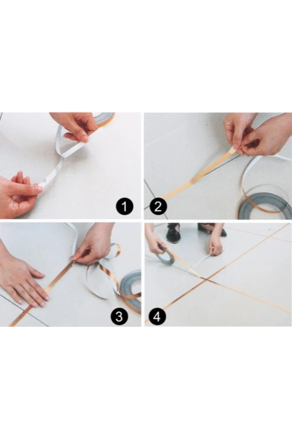 Bidebuvar Fayans Arası İzolasyon Bantı Gold 0,5 cm