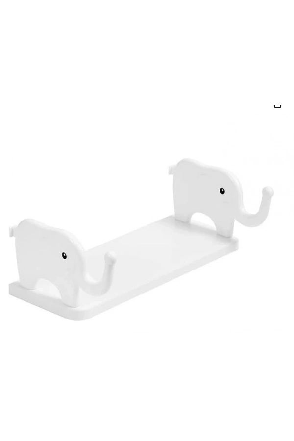Bidebuvar Fil Desenli Yapışkanlı Çok Amaçlı Raf
