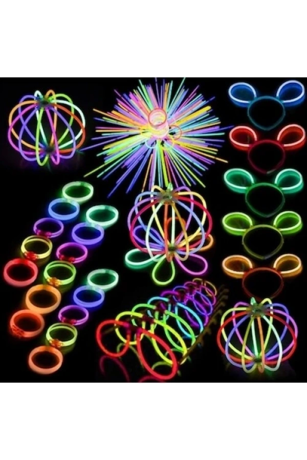 Bidebuvar Fosforlu Çubuk 100 Parça