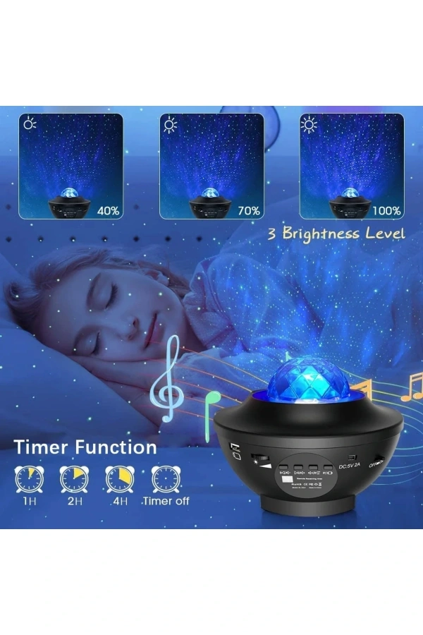 Bidebuvar Galaxy Cover Multifonksiyon Projektör