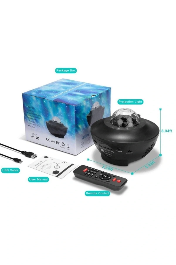 Bidebuvar Galaxy Cover Multifonksiyon Projektör