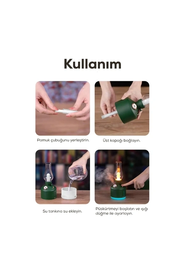 Bidebuvar Gaz Lambası Tasarımlı Hava Nemlendirici