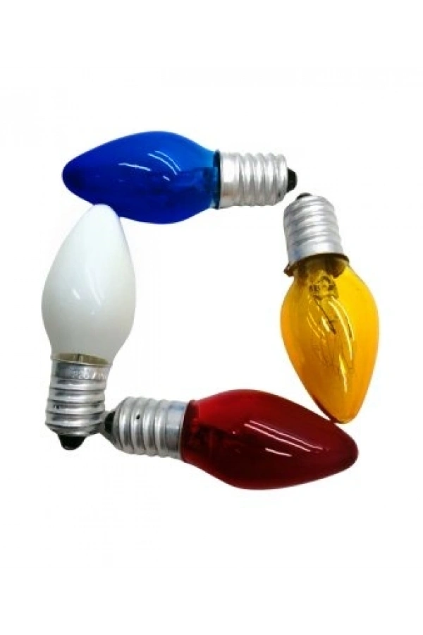 Bidebuvar Gece Lambası Ampulü - Renkli - 7W - E14 Duy