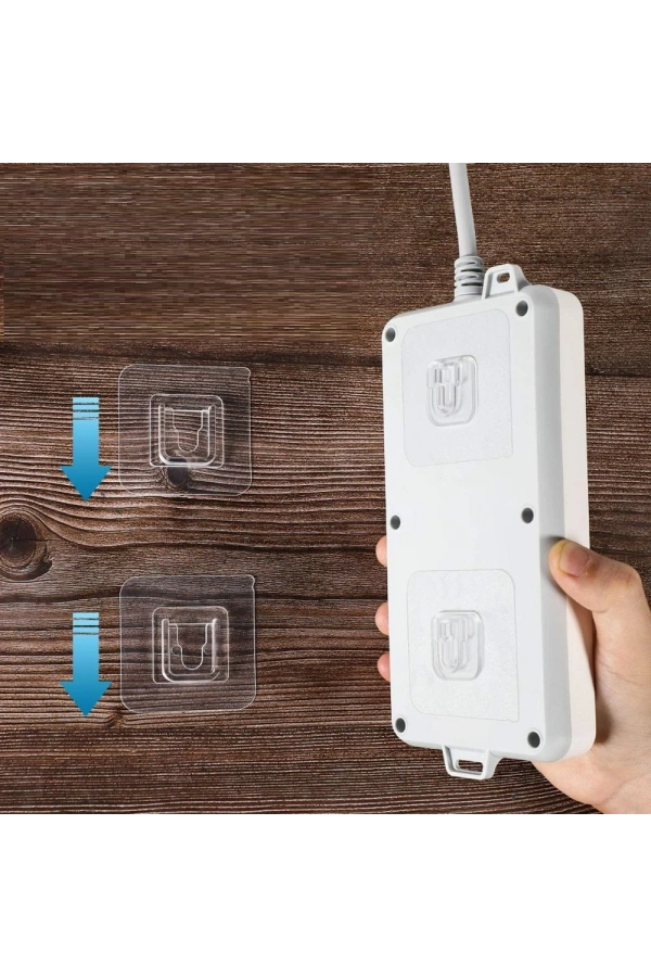 Bidebuvar Geçmeli Klips Eşya Sabitleme Askısı 6lı Set