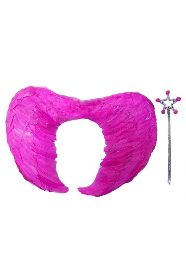 Bidebuvar Gerçek Tüylü Katlanabilir Melek Kanadı Seti