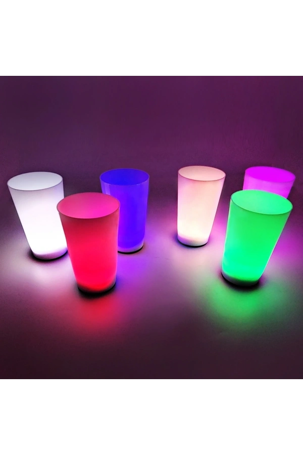 Bidebuvar Glow Partisi Bardakları 6 Renk 6 Adet