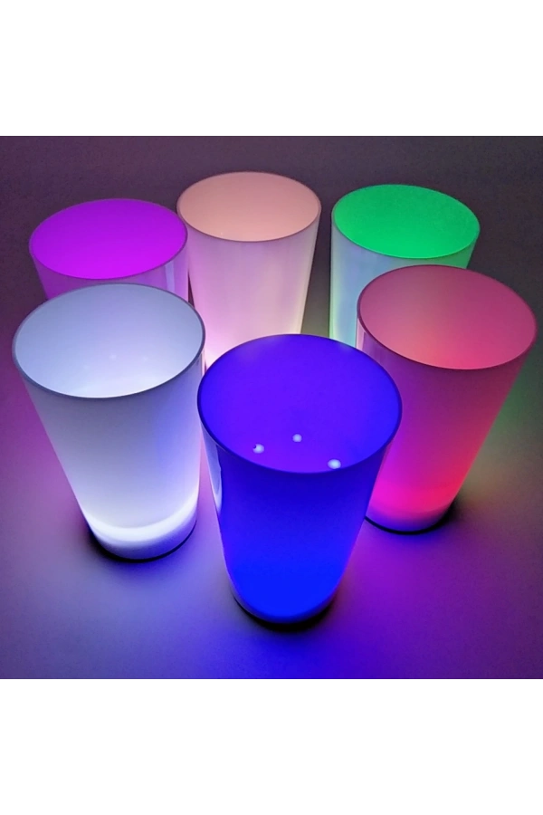 Bidebuvar Glow Partisi Bardakları 6 Renk 6 Adet