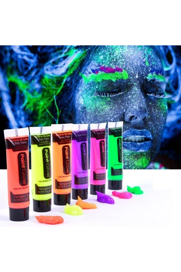 Bidebuvar Glow Stick Boya Fosforlu Krem Boya 12 Adet