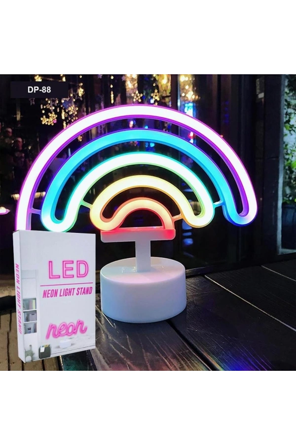 Bidebuvar Gökkuşağı Neon Led Lamba