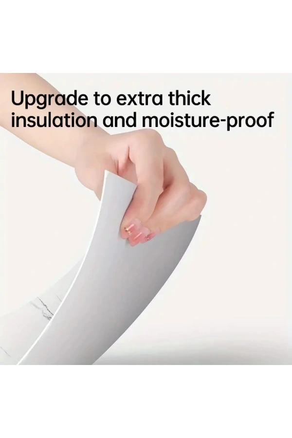 Bidebuvar Gri Mermer Desen Duvar Sticker (30x30)