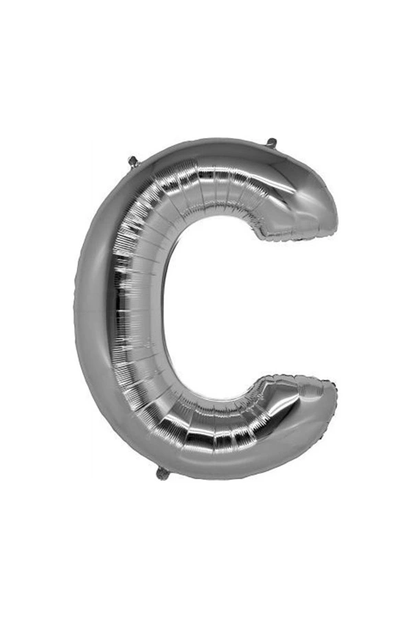 Bidebuvar Gümüş Rengi Folyo Balon 1 Metre