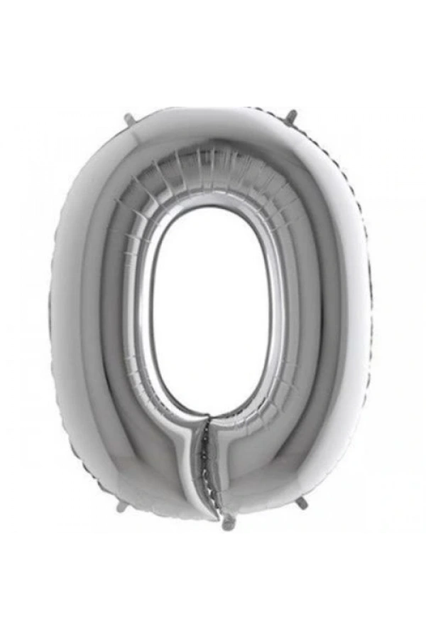 Bidebuvar Gümüş Rengi Folyo Balon 1 Metre