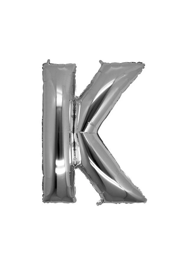 Bidebuvar Gümüş Rengi Folyo Harf Balon 1 Metre