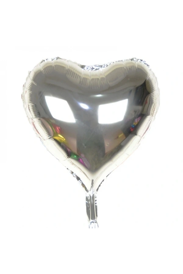Bidebuvar Gümüş Rengi Uçan Folyo Balon 80 Cm.