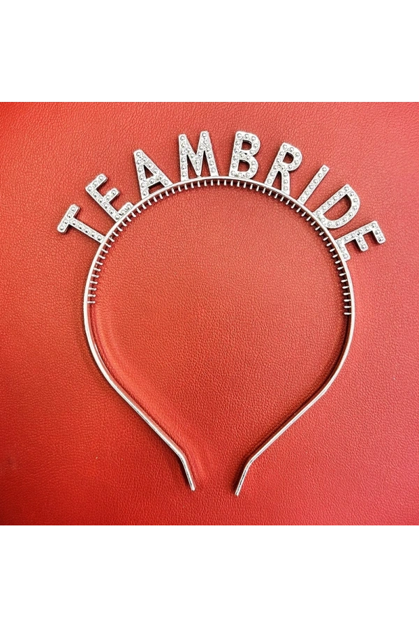 Bidebuvar Gümüş Renk Team Bride Taç – Gelin ve Nedime Tacı