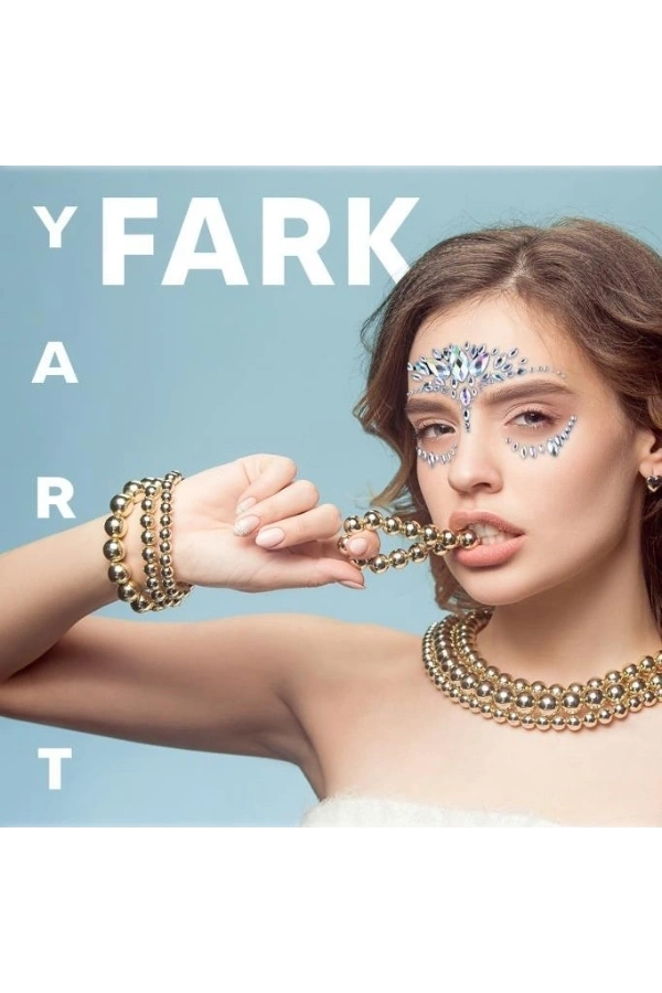 Bidebuvar Gümüş Taşlı Makyaj Yüz Süsü