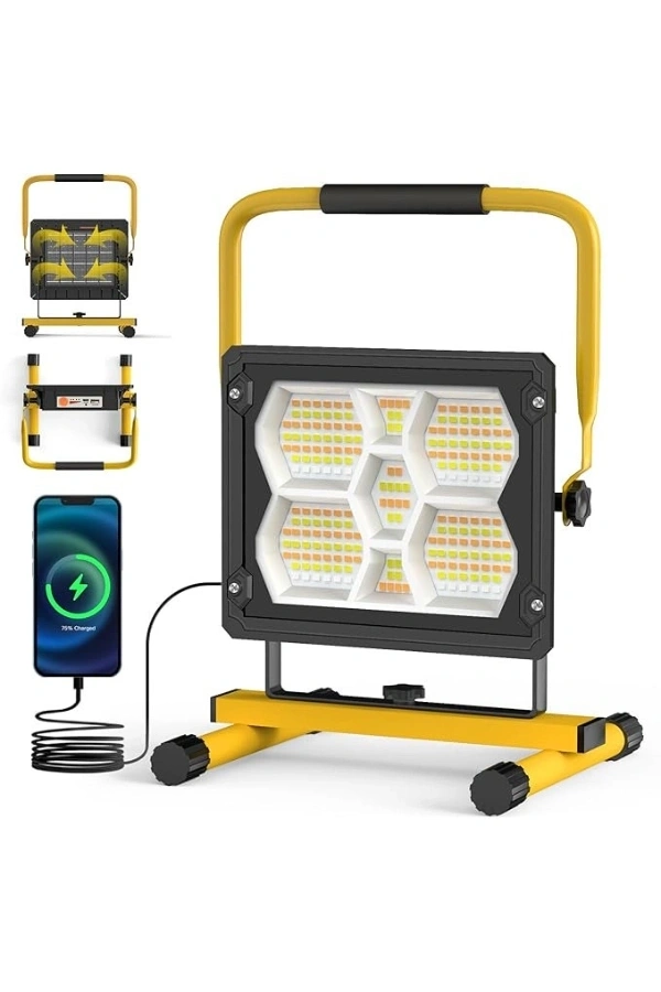 Bidebuvar Güneş Enerjili 400 Ledli Powerbank Projektör