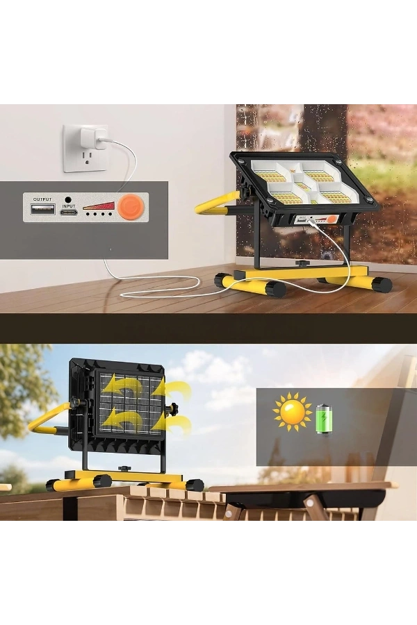 Bidebuvar Güneş Enerjili 400 Ledli Powerbank Projektör