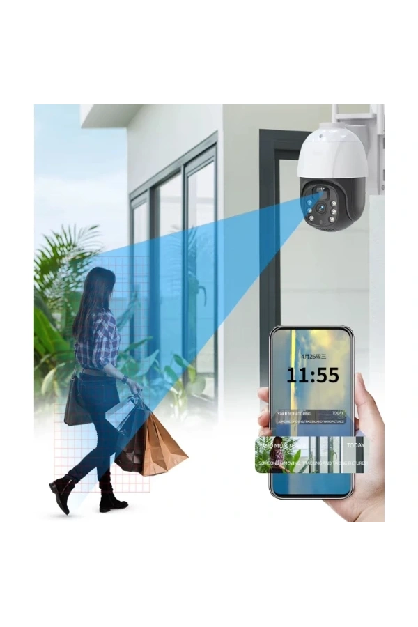 Bidebuvar Güneş Enerjili Dış Mekan Güvenlik Kamerası