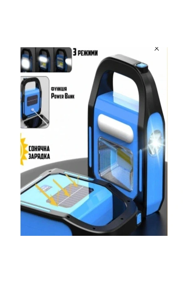 Bidebuvar Güneş Enerjili Işıldak ve Powerbank Özellikli Kamp Lambası