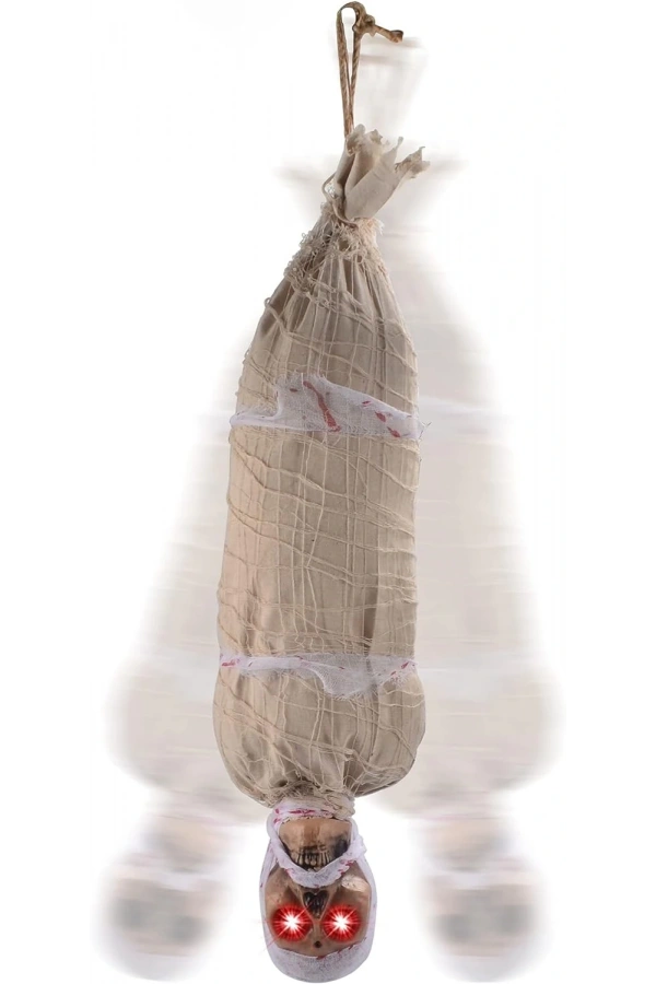 Bidebuvar Halloween Sensörlü Işıklı Hareketli Mumya