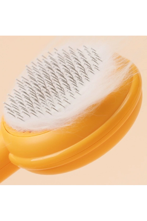 Bidebuvar Hamburger Şekilli Otomatik Temizlenen Evcil Hayvan Tarağı