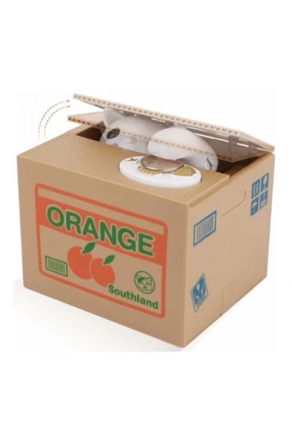 Bidebuvar Hareketli Para Çalan Kedi Kumbara