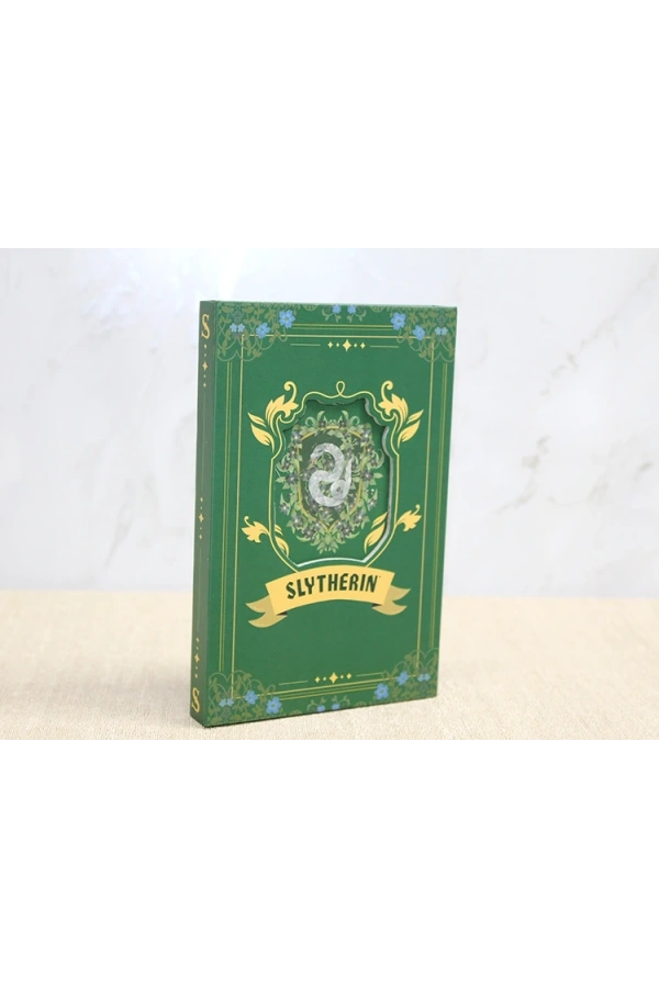 Bidebuvar Harry Potter Slytherin Deri Defter