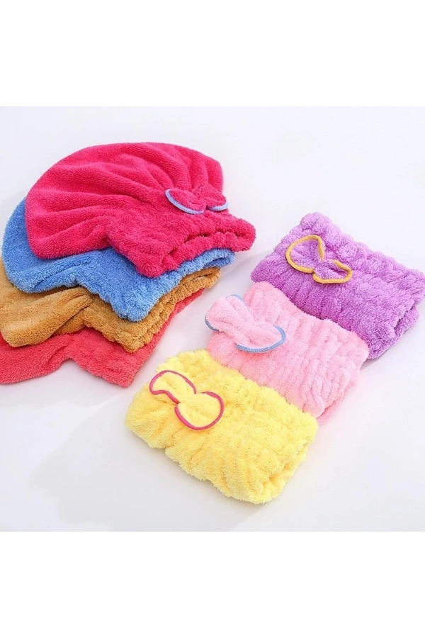 Bidebuvar Havlu Saç Kurutma Bonesi