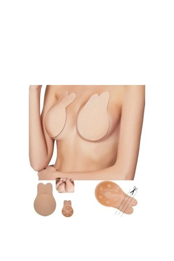 Bidebuvar Hayalet Sütyen Göğüs Dikleştirici Krem L Beden