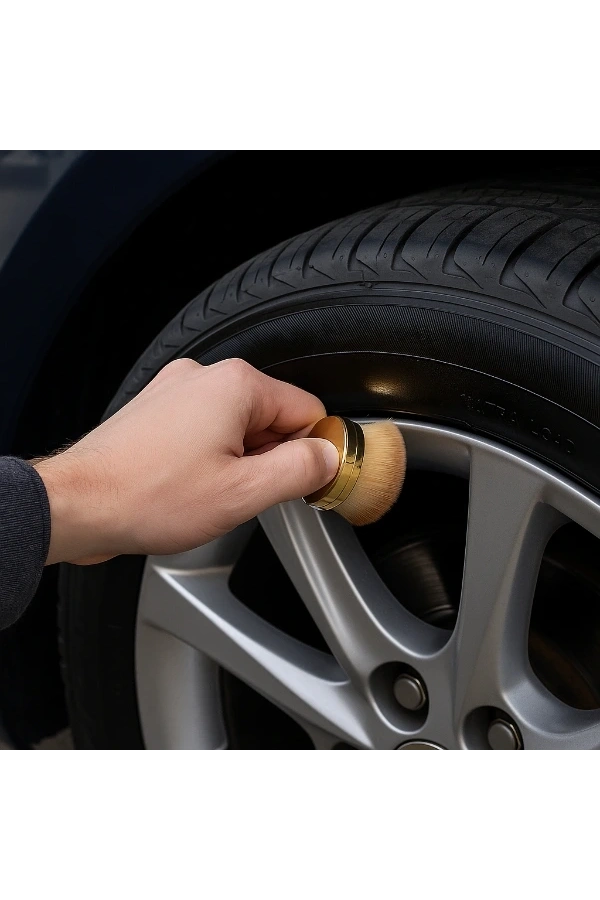 Bidebuvar Hazneli Lastik Parlatma Fırçası