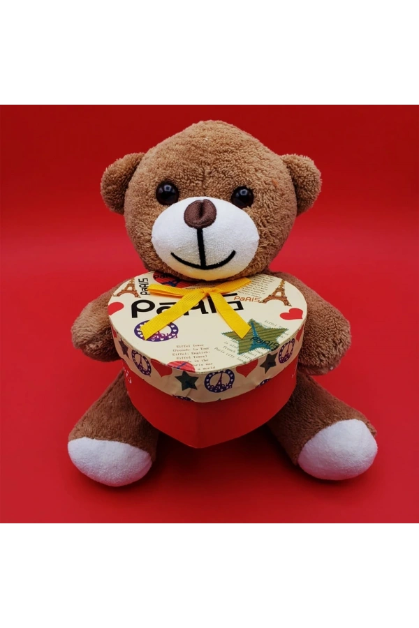 Bidebuvar Hediyelik Kahverengi Kutulu Ayıcık