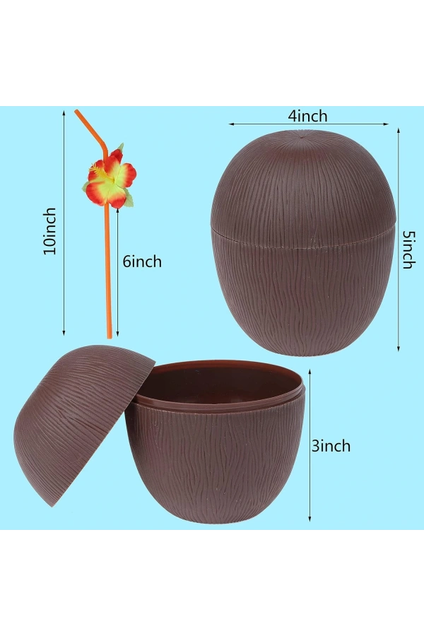 Bidebuvar Hindistan Cevizi Pipetli Bardak