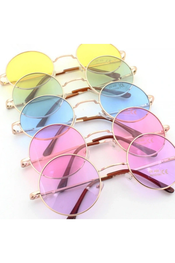 Bidebuvar Hippi Lennon Parti Gözlük 2 Adet