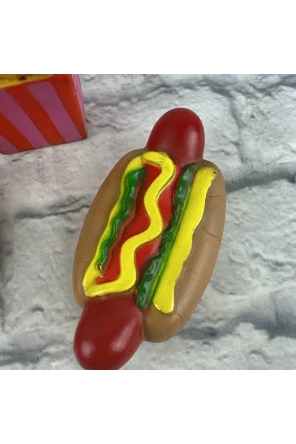 Bidebuvar Hot Dog Sesli Köpek Oyuncağı