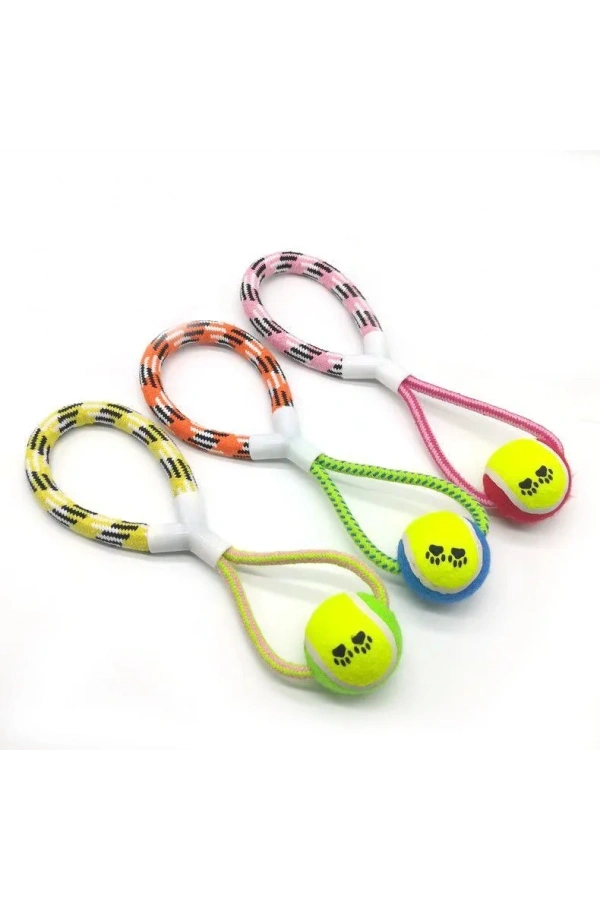 Bidebuvar İpli Köpek Oyun Topu