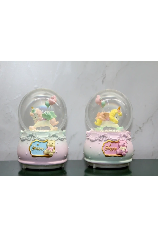 Bidebuvar Işıklı Müzikli Kar Küresi Orta Boy